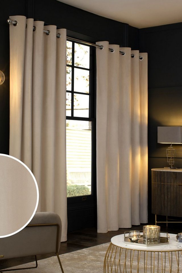 Vorhang Gefütterte Ösenvorhänge aus Mattsamt, Next, (2 St), NEXT - Die  Marke für Haus und Familie *