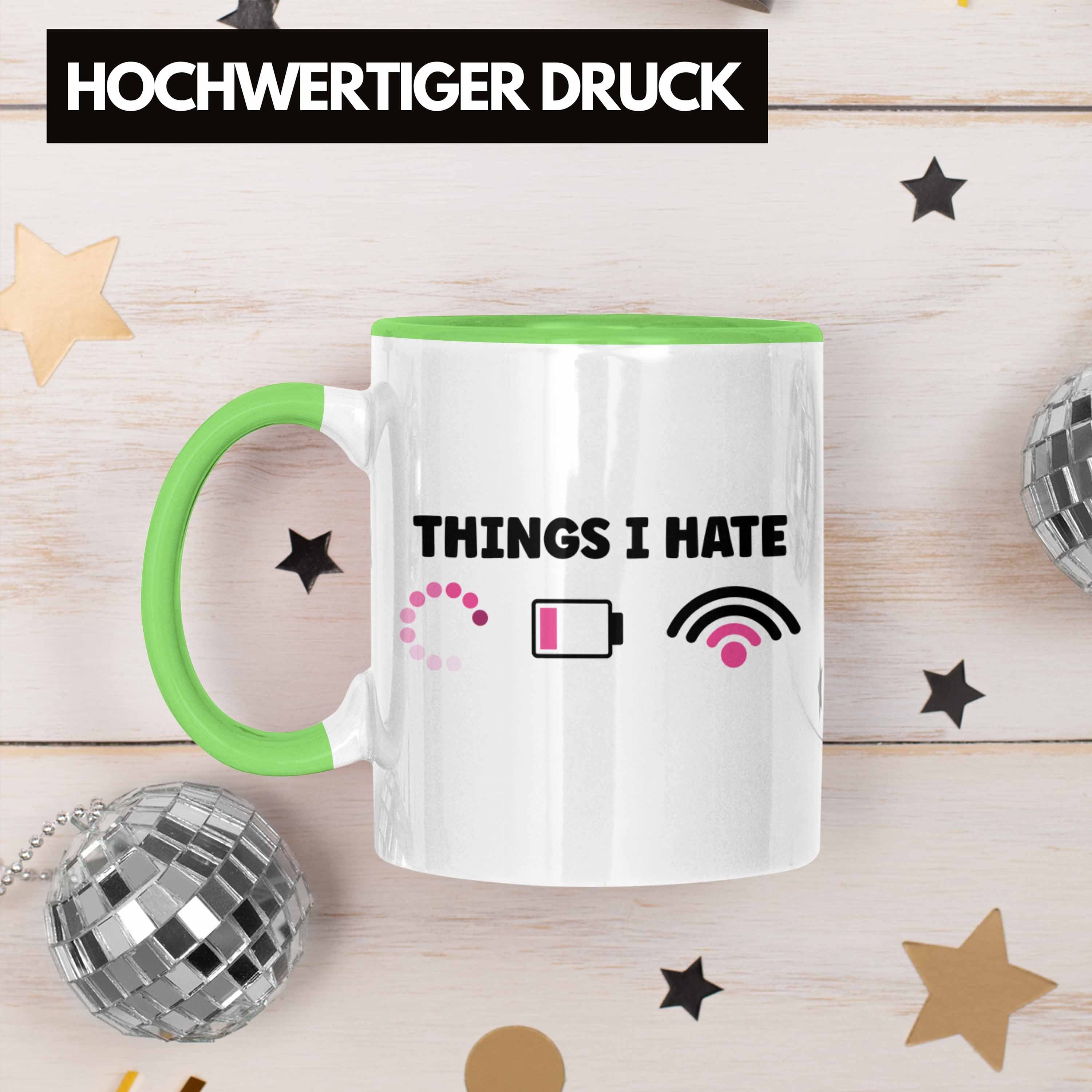 - Things Computer Programmiererin Gaming Grün Tasse Lustige Hate Geschenkidee Trendation Kaffeetasse I Trendation Tasse Geschenk