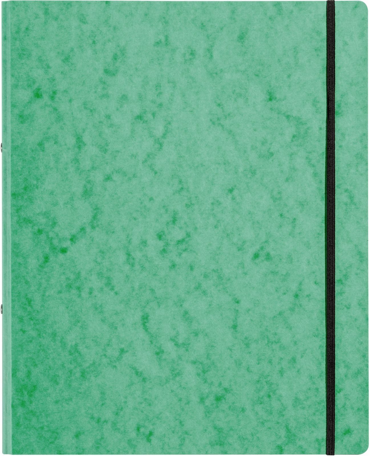 Präsentationsordner Ringbuch A4 Gummizug grün Pressspan 2 Ringe 16mm