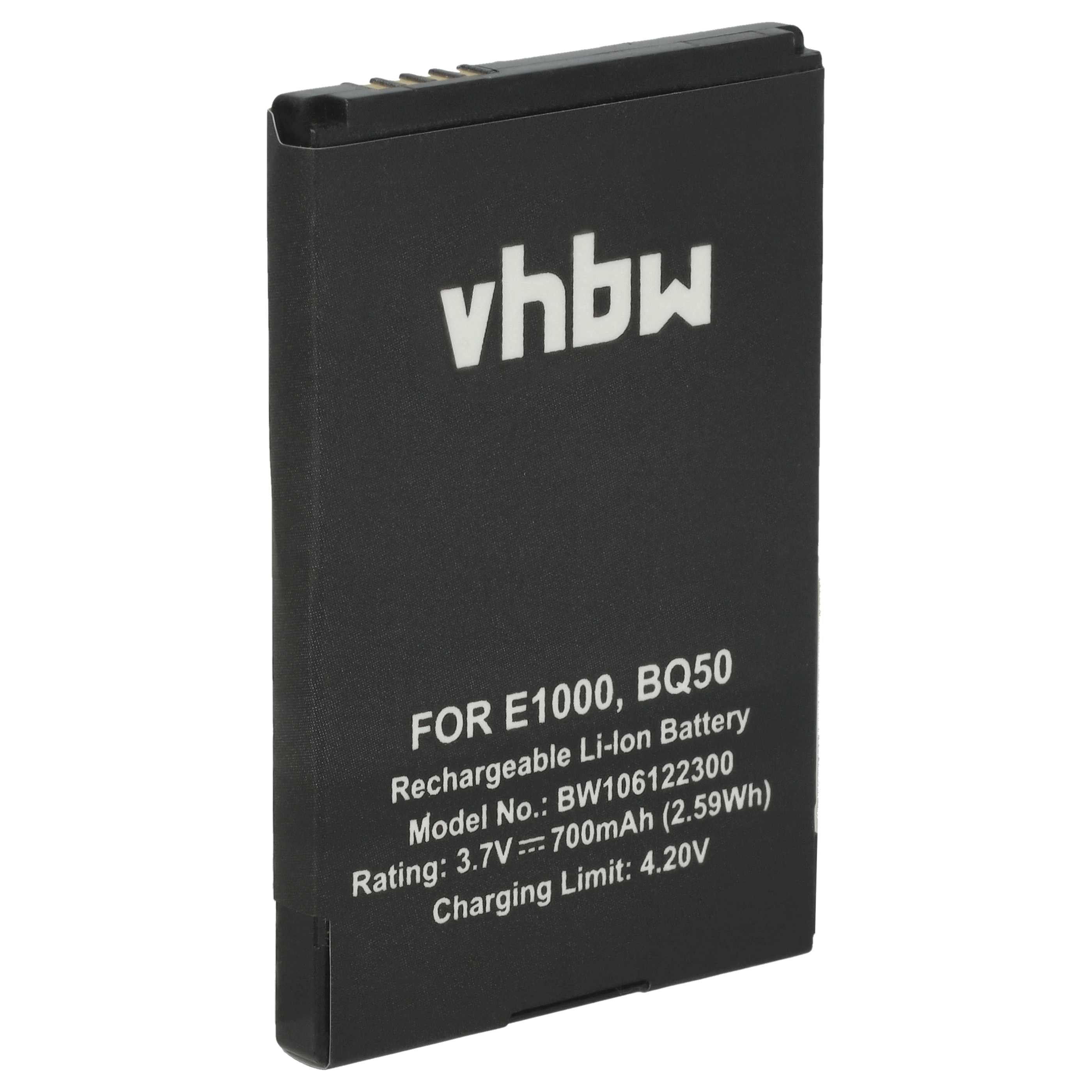 vhbw Akku passend für Motorola ZN300, W510, Wilder, W395, W396, W450, W755, Smartphone-Akku Akku Li-Ion 700 mAh (3,7 V), Leistungsfähiger Austausch-Akku für Telefon, Smartphone