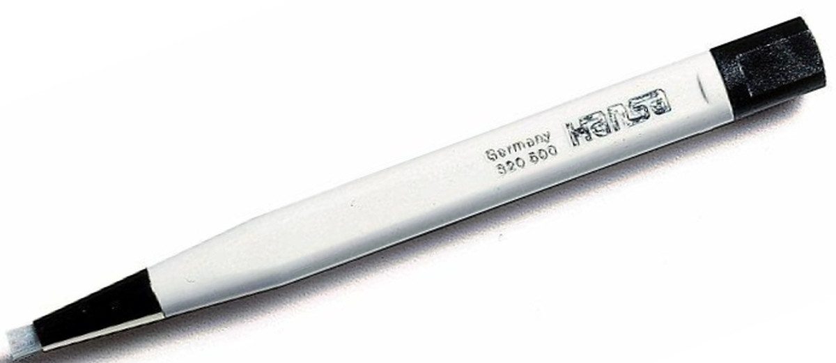 Hansa - World of Office Radiergummi Glasradierer 4x40mm incl. 1 Glaspinsel