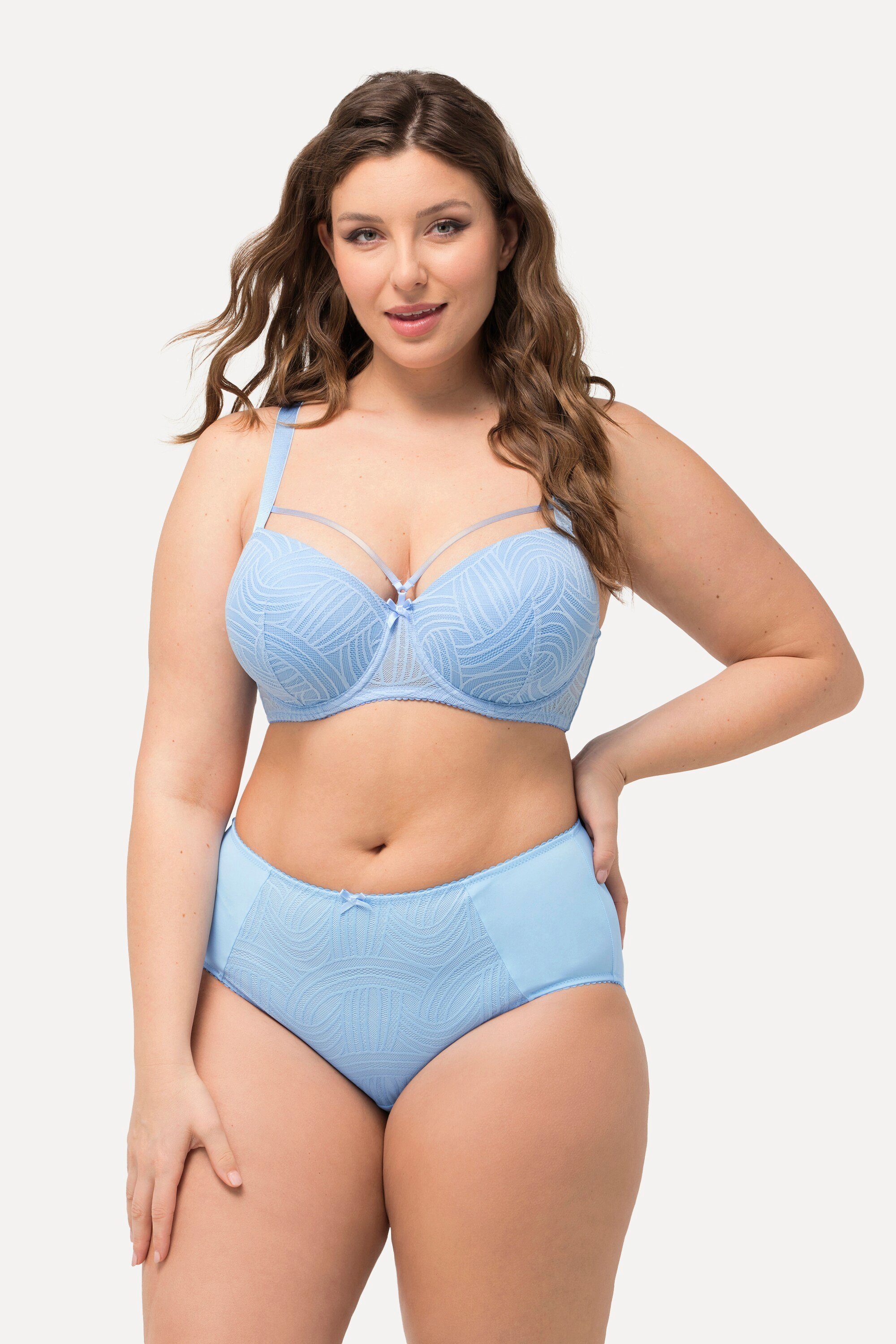 Slip Midislip Spitzeneinsatz Mikrofaser