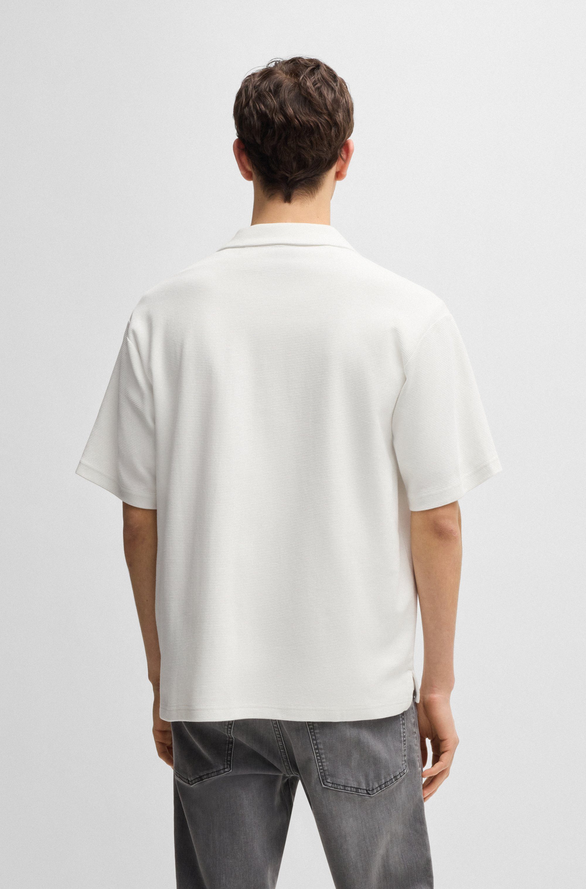 BOSS ORANGE Kurzarmshirt Pe mit Ton-in-Ton günstig online kaufen