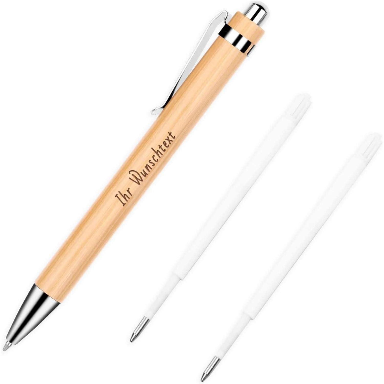 LuxusKollektion Ручки Ручки Gravur Bambus Ihr Wunschtext
