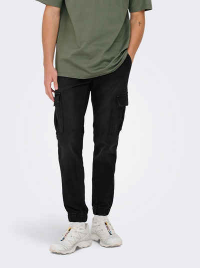 ONLY & SONS Cargojeans - Cargo Hose - NORMAL GESCHNITTEN MID RISE JEANS
