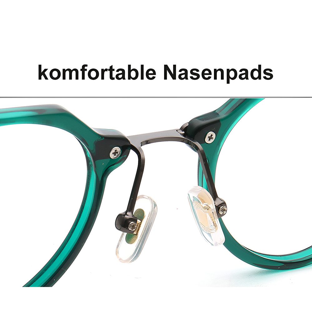 PACIEA Lesebrille Damen Herren Blaulichtfilter 50er Jahre Retro Nerd Brille