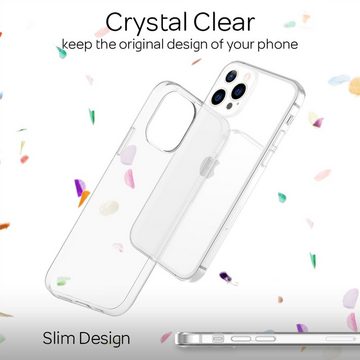 Nalia Smartphone-Hülle Apple iPhone 13 Pro Max, Klare Silikon Hülle / Extrem Transparent / Durchsichtig / Anti-Gelb