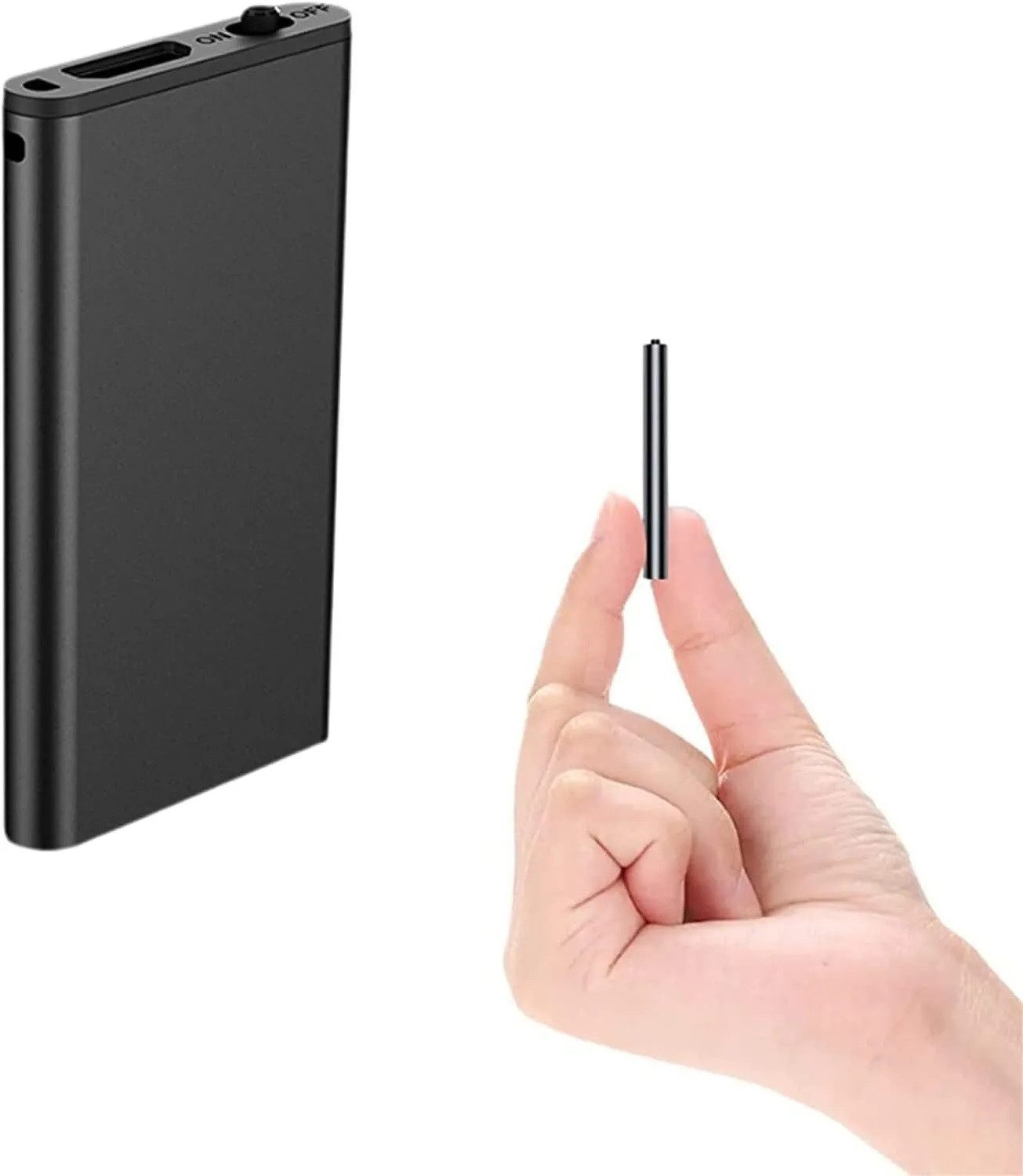 SpionProfi 16GB Mini Voice Recorder Diktiergerät Spion Ton Aufnahmegerät Auto Digitales Diktiergerät (Mini Ton Aufnahmegerät mit Geräuscherkennung Spy Wanze Spion Auto Haus)