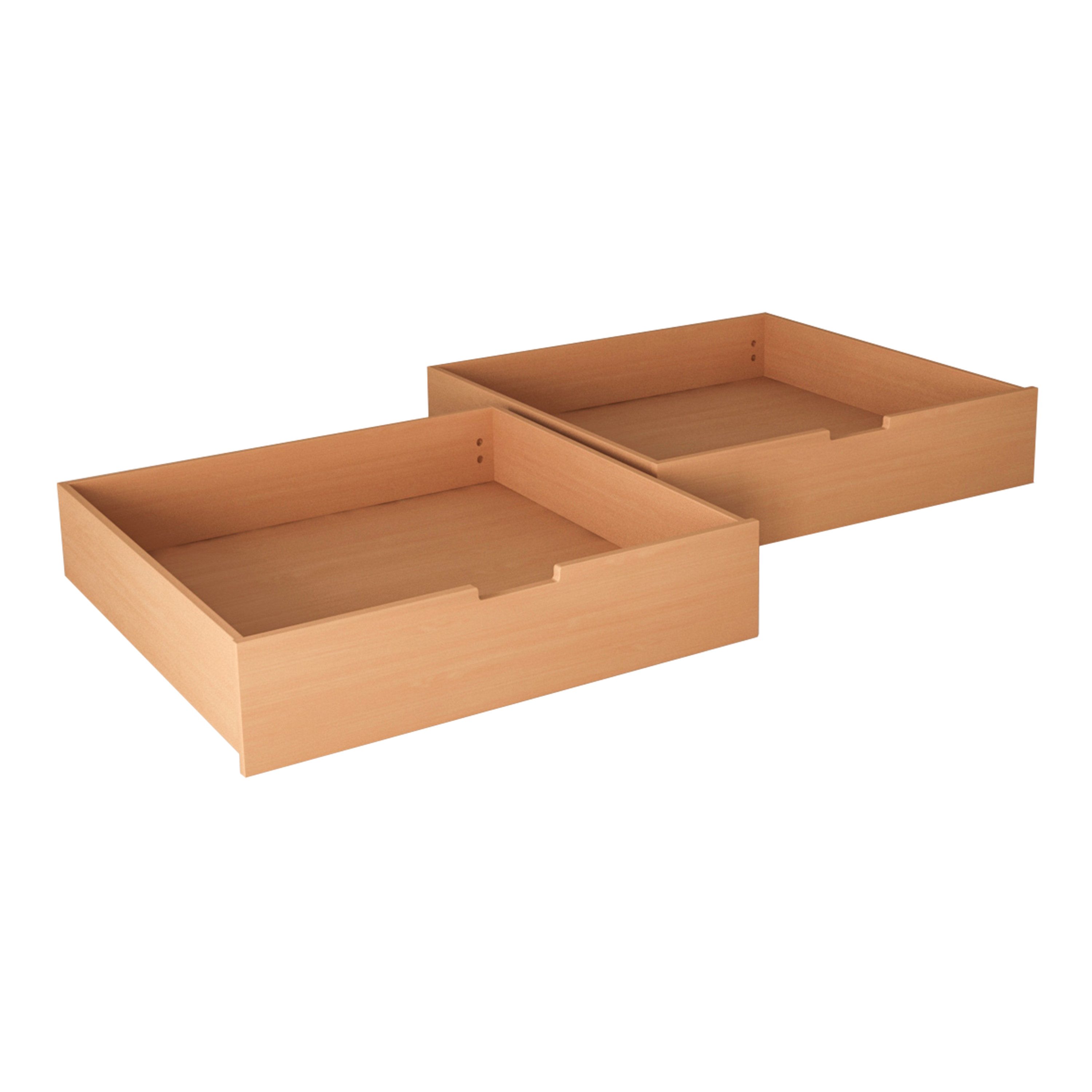 Betten-ABC Schubkasten Bubema Schubkasten – 2er Выдвижные ящикиset mit Rollen