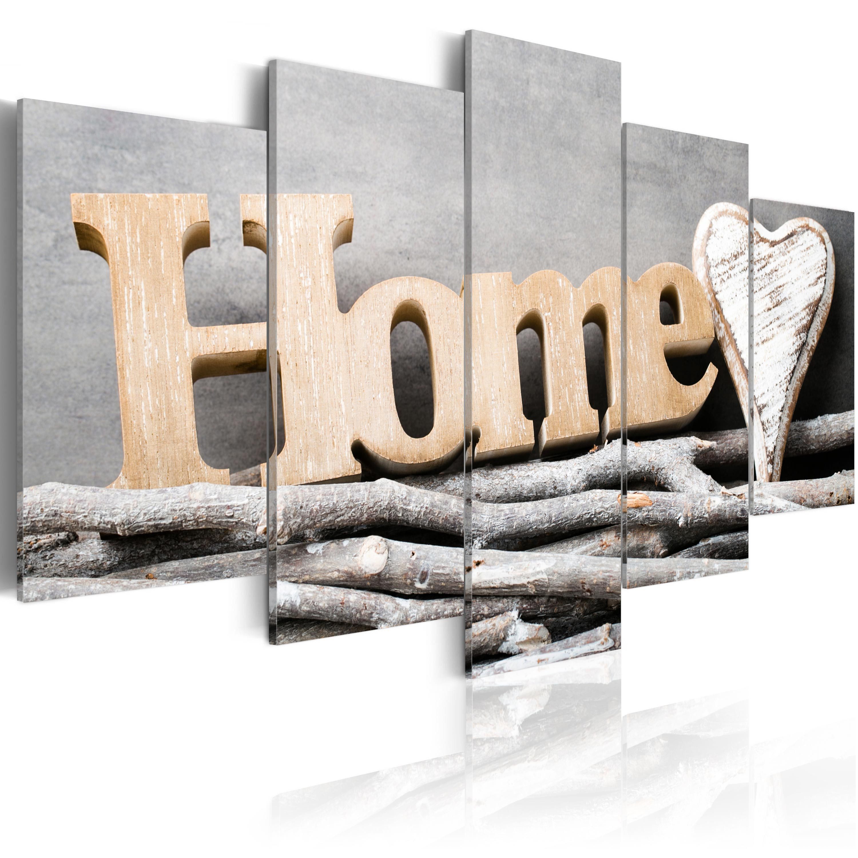 Artgeist Wandbild Home: Forest Cottage