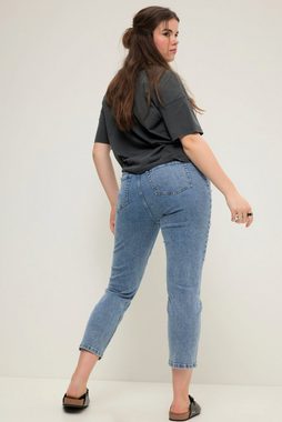 Studio Untold Regular-fit-Jeans Mom-Jeans Zierperlen 5-Pocket