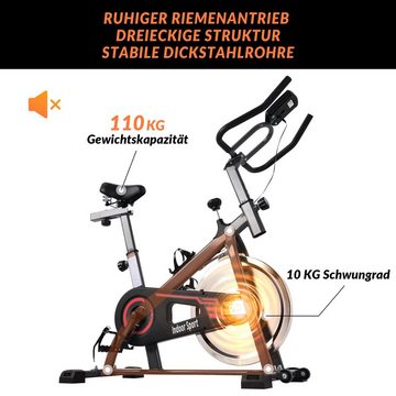 SOFTWEARY Speedbike Indoor Cycling mit LCD Display und Getränkehalterung