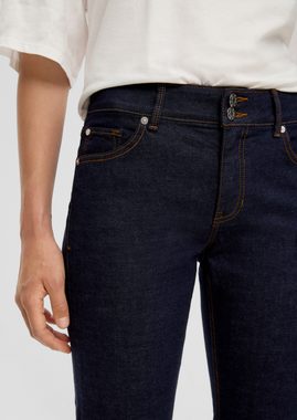 s.Oliver 5-Pocket-Jeans Jeans Karolin / Regular Fit / Mid Rise / Straight Leg Kontrastnähte