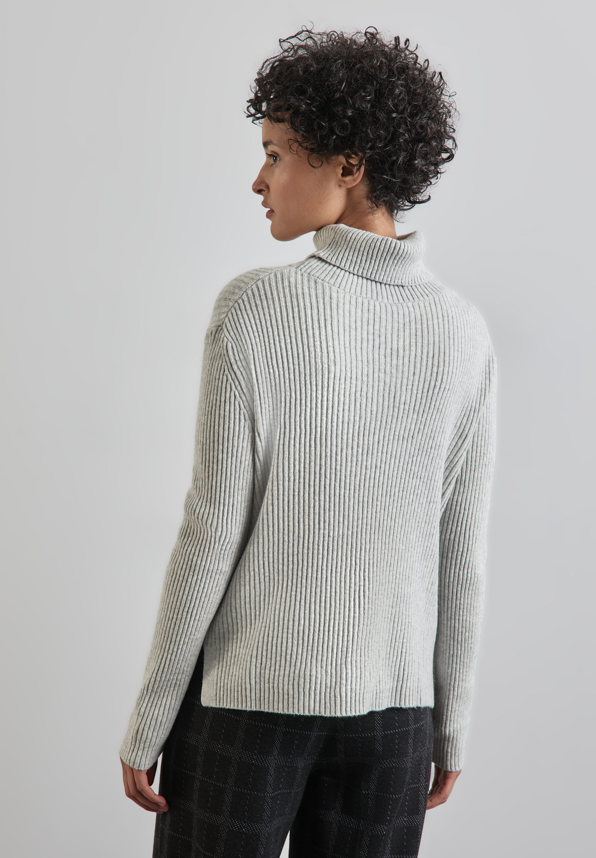 STREET ONE Strickpullover mit Stehkragen
