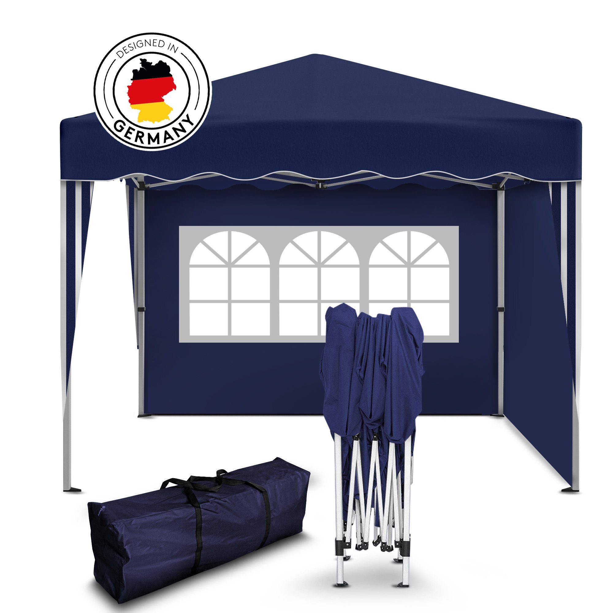 Kronenburg Faltpavillon 3x3 m wasserdicht - Gartenpavillon, Partyzelt stabi günstig online kaufen