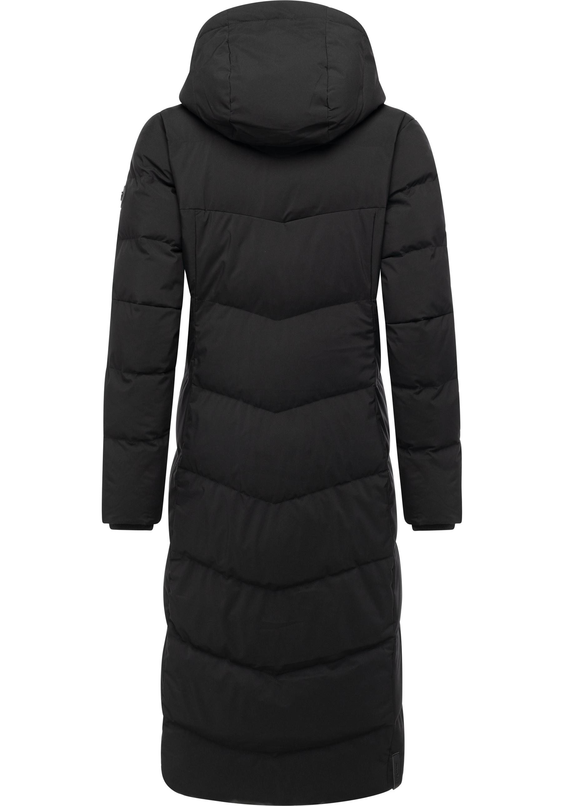 Ragwear Wintermantel Pavla Long Soft YOUMODO Wasserdichter Steppmantel mit Kuschelkragen
