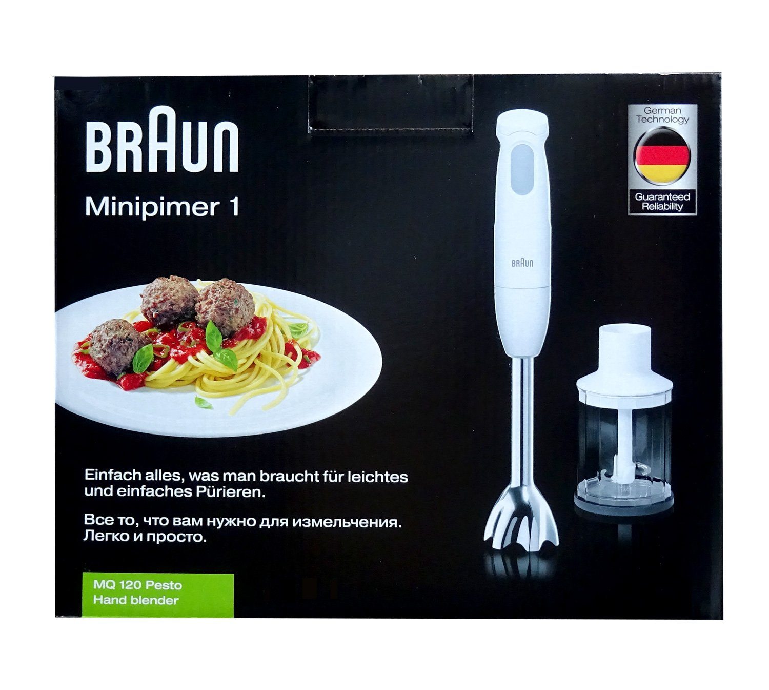 Braun Handmixer MQ 120 Pesto MultiQuick 1 Stabmixer-Set