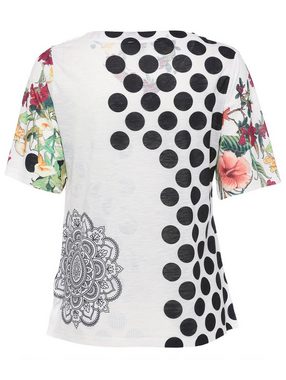 Christian Materne T-Shirt Druckbluse koerpernah mit floralem Print