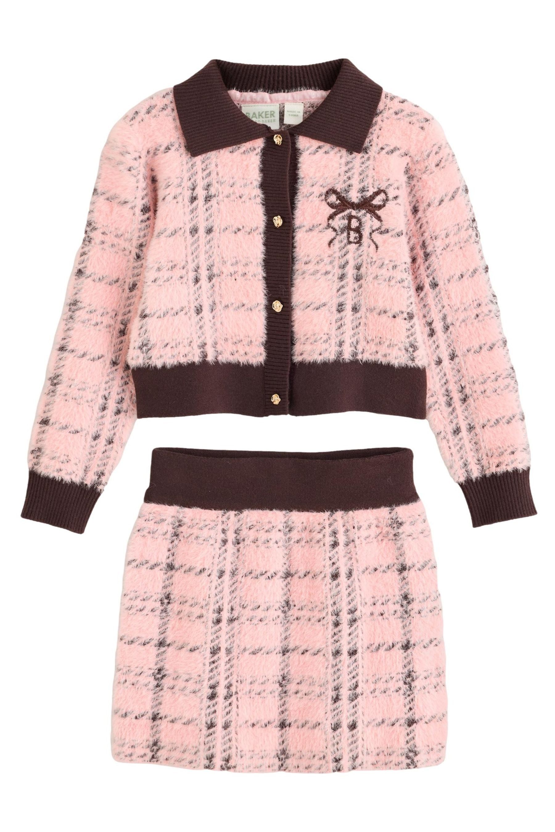 Baker by Ted Baker Top & Rock Baker by Ted Baker kariertes Stricktop + Rock (2-tlg)