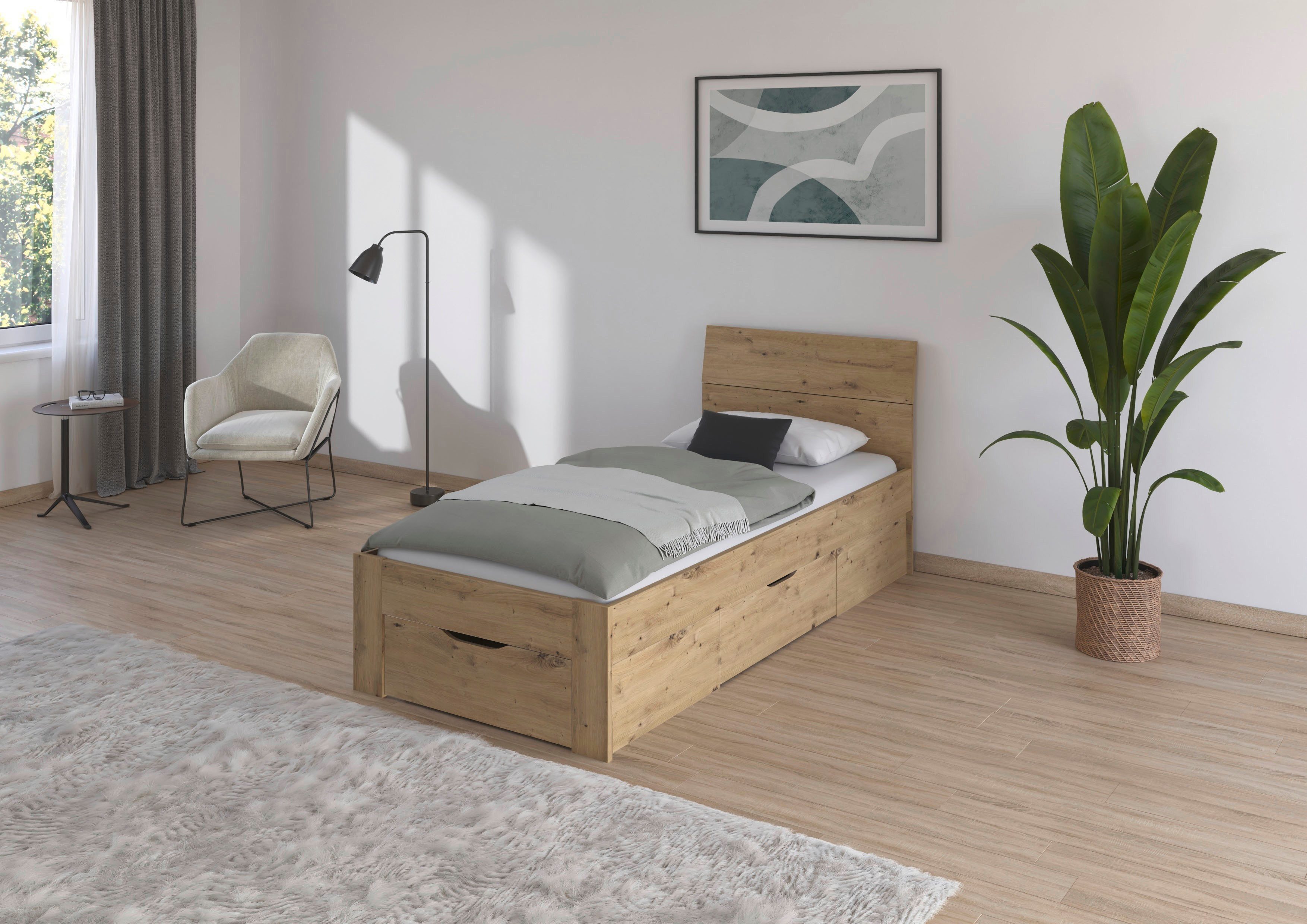 rauch Bett Einzelbett Doppelbett Stauraum FLEXX Breiten 90/140/180 cm, Einzelbett Doppelbett Stauraum FLEXX Breiten 90/140/180 cm