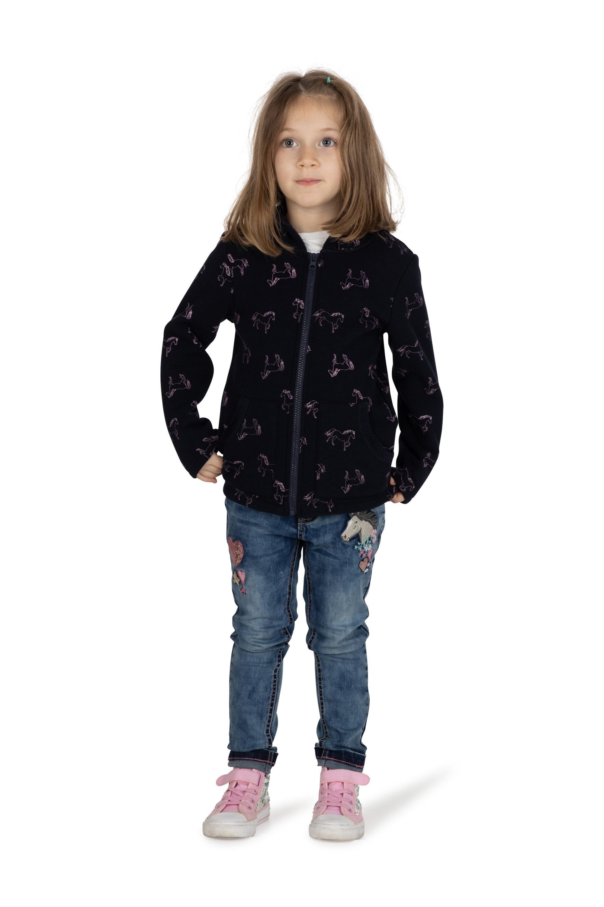 Sweatjacke AOP Pferdedruck