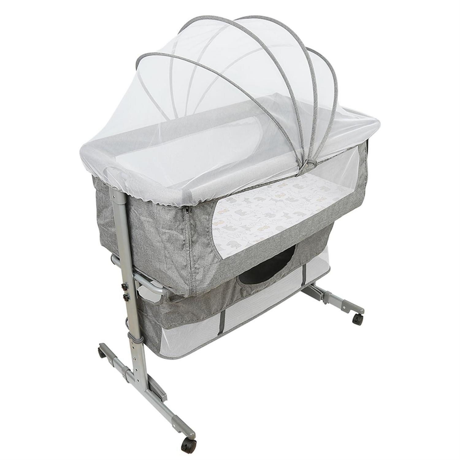 LuxusKollektion Beistellbett Baby Beistellbett 2in1 mit Wiege