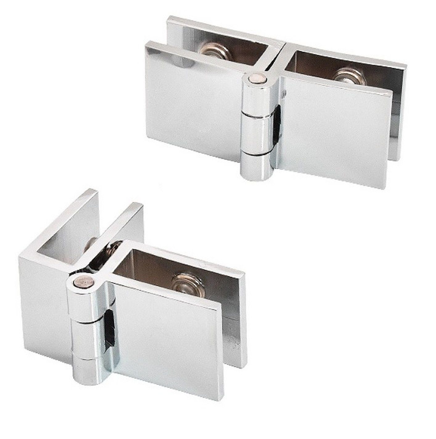 BAYLI Regal 2er Set Glas Scharnier 180 Grad, Dusche Tür Scharnier Halter, 5 günstig online kaufen