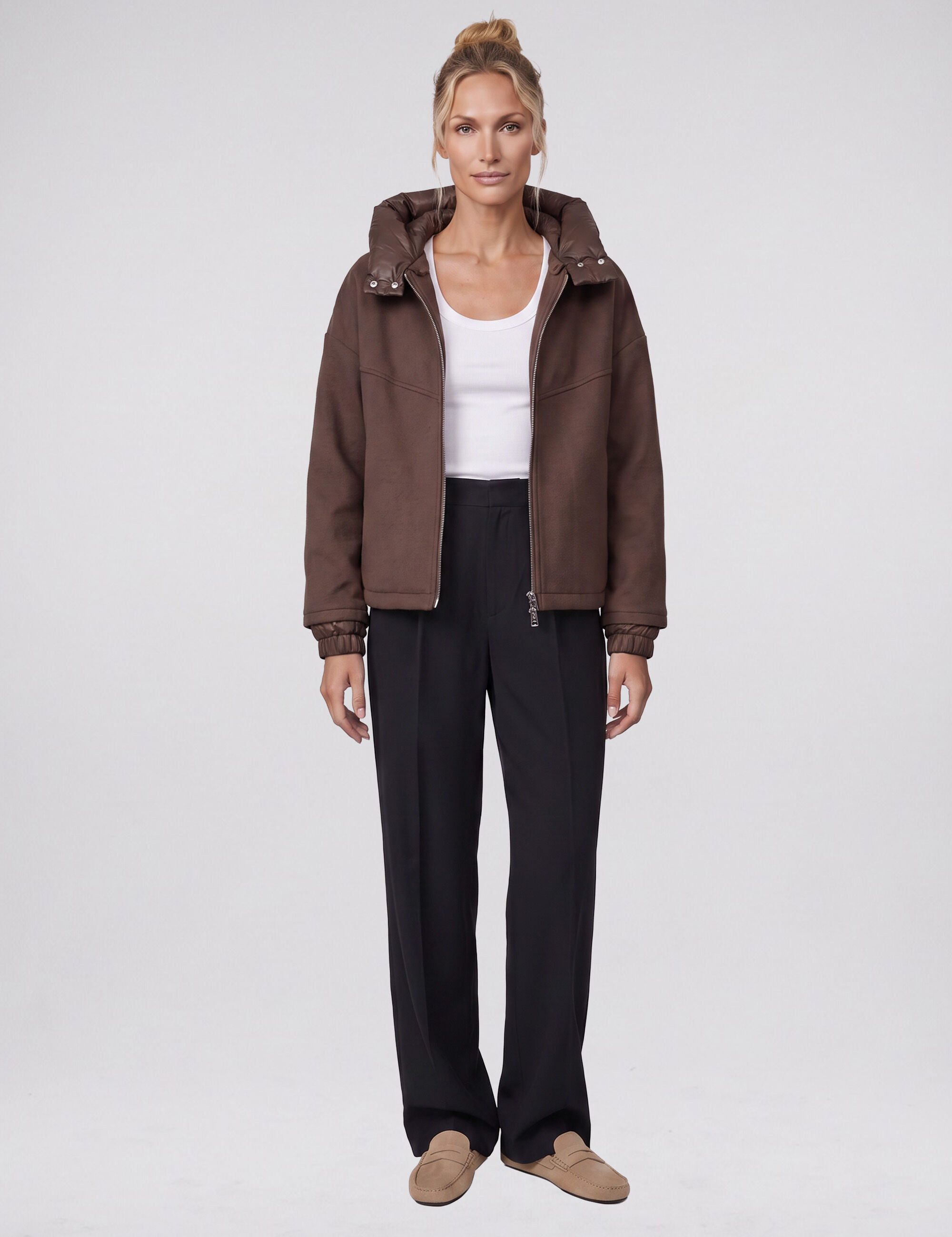 Blonde No.8 Wolljacke JERRY mit abnehmbarer Kapuze
