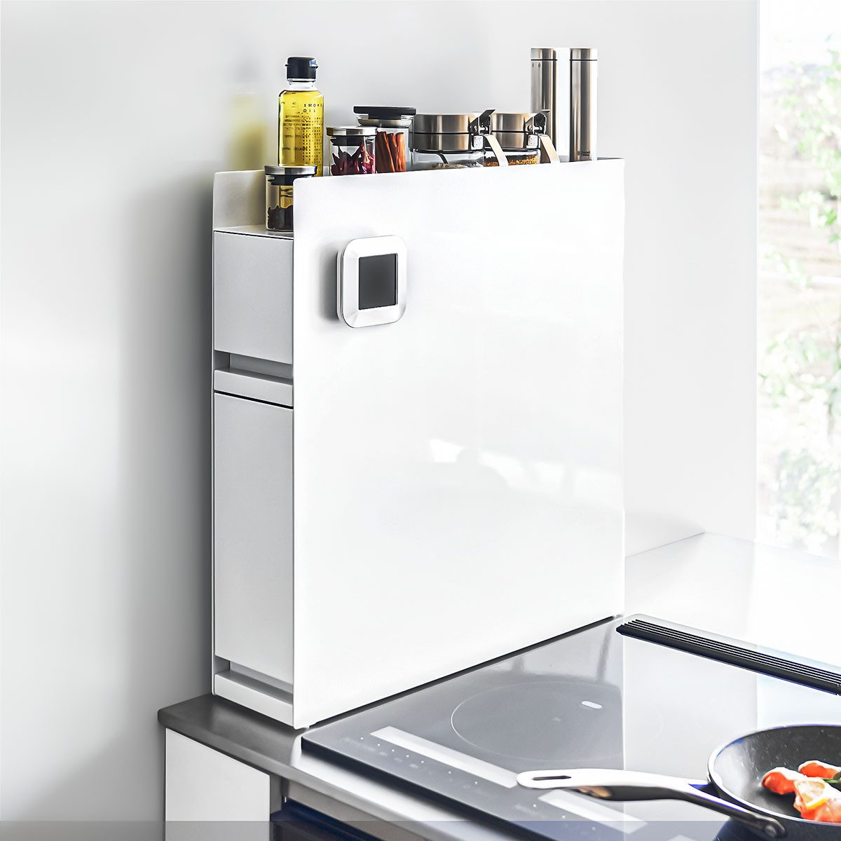 Yamazaki Küchenregal "Tower" Küchenablage 50x52x12cm mit 2 Auszügen, platzs günstig online kaufen