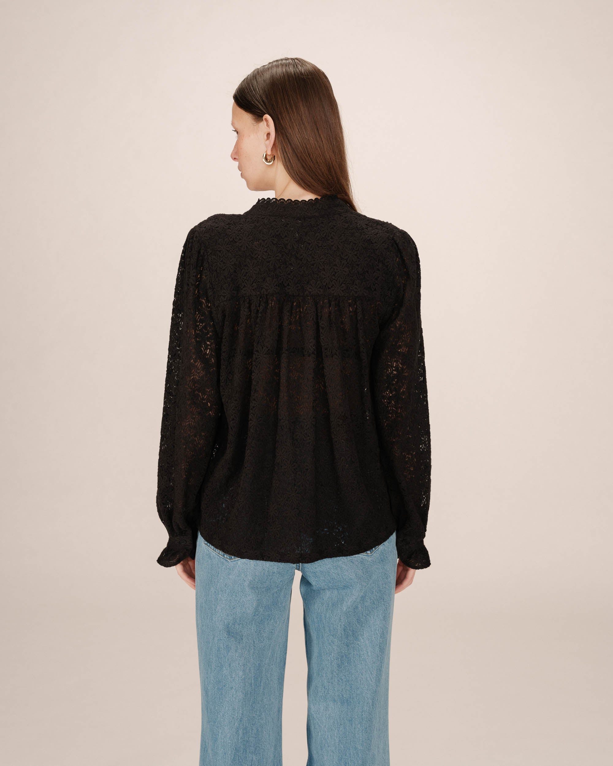 Grace & Mila Langarmbluse Lace Blouse SWING ? Damen Spitzenbluse ? elegante günstig online kaufen