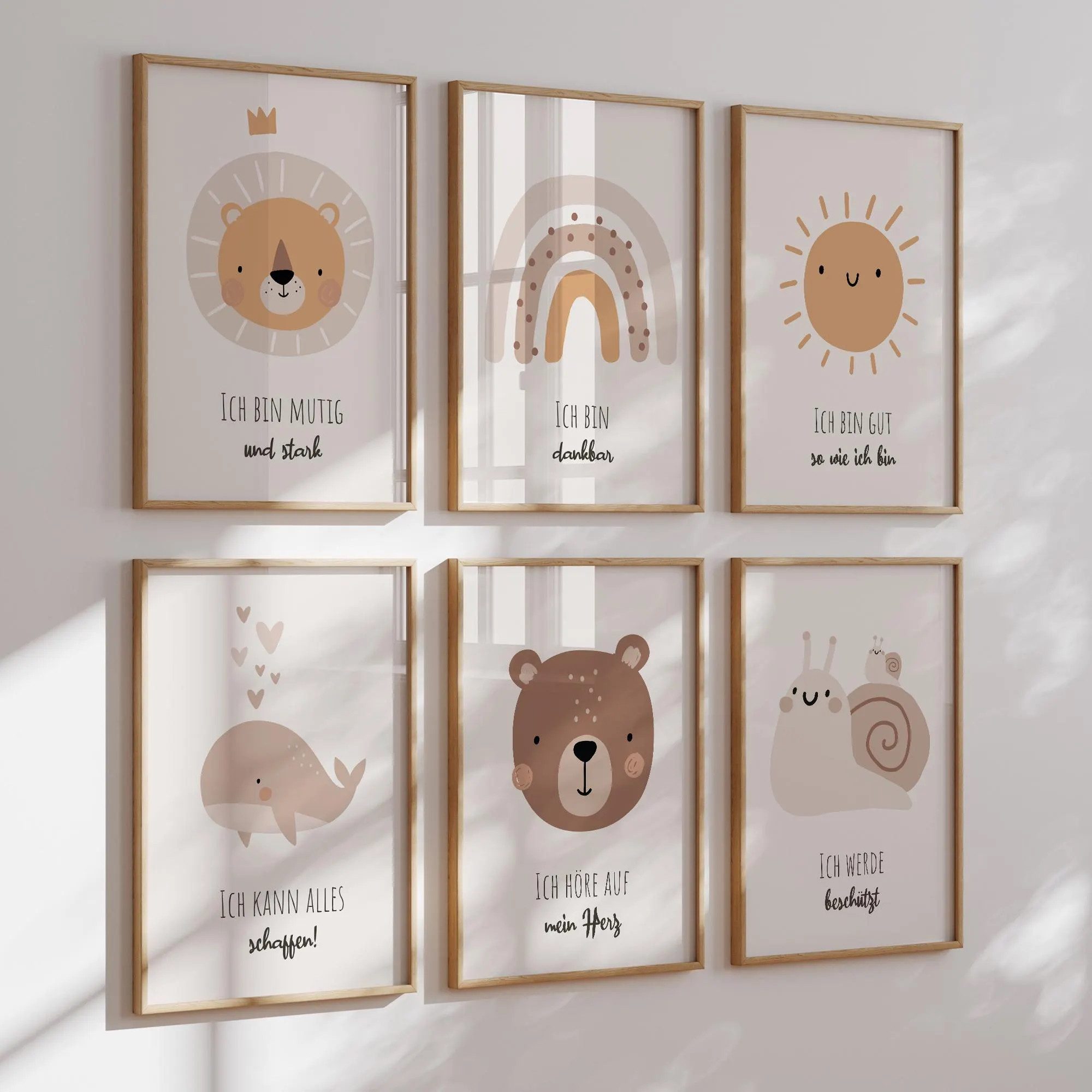 MeinBaby123® Poster Affirmationsbilder, Bilder Kinderzimmer Deko Poster, Affirmation, Motivation, Selbstbewusstsein