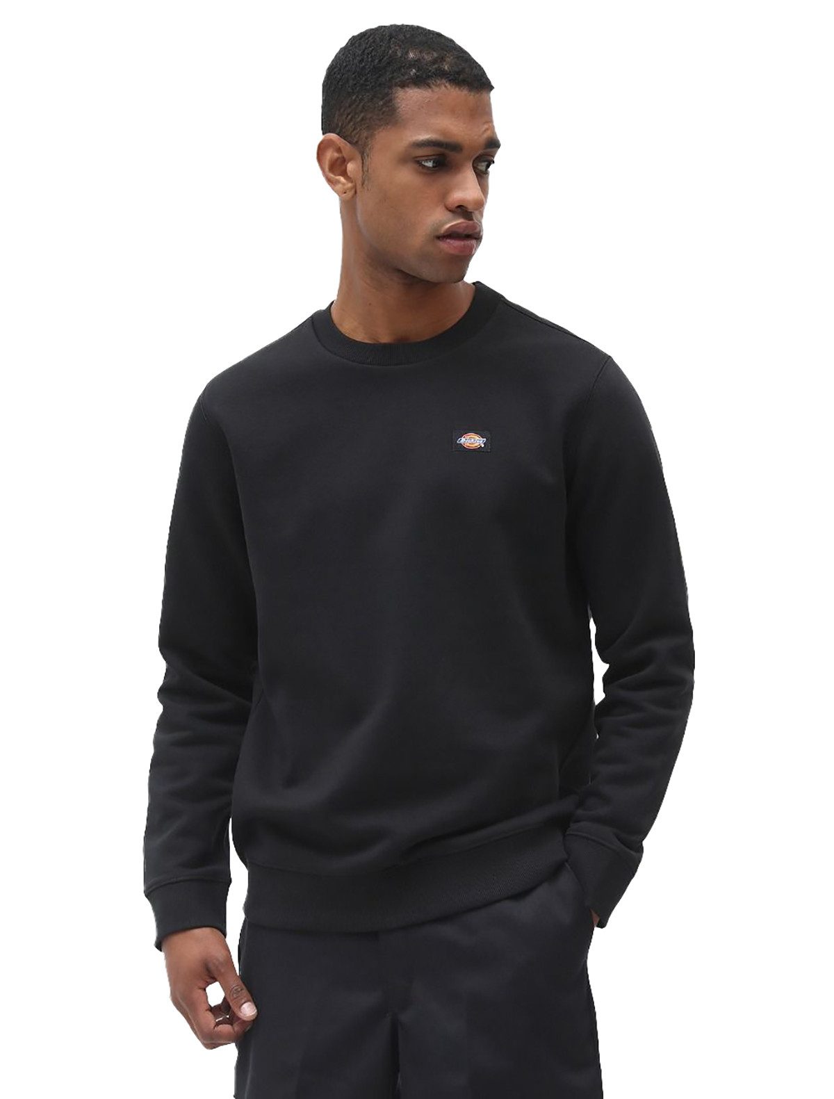 Dickies Sweater Oakport (1-tlg., kein Set) Ikonisches, gewebtes Dickies-Logo auf der Brust