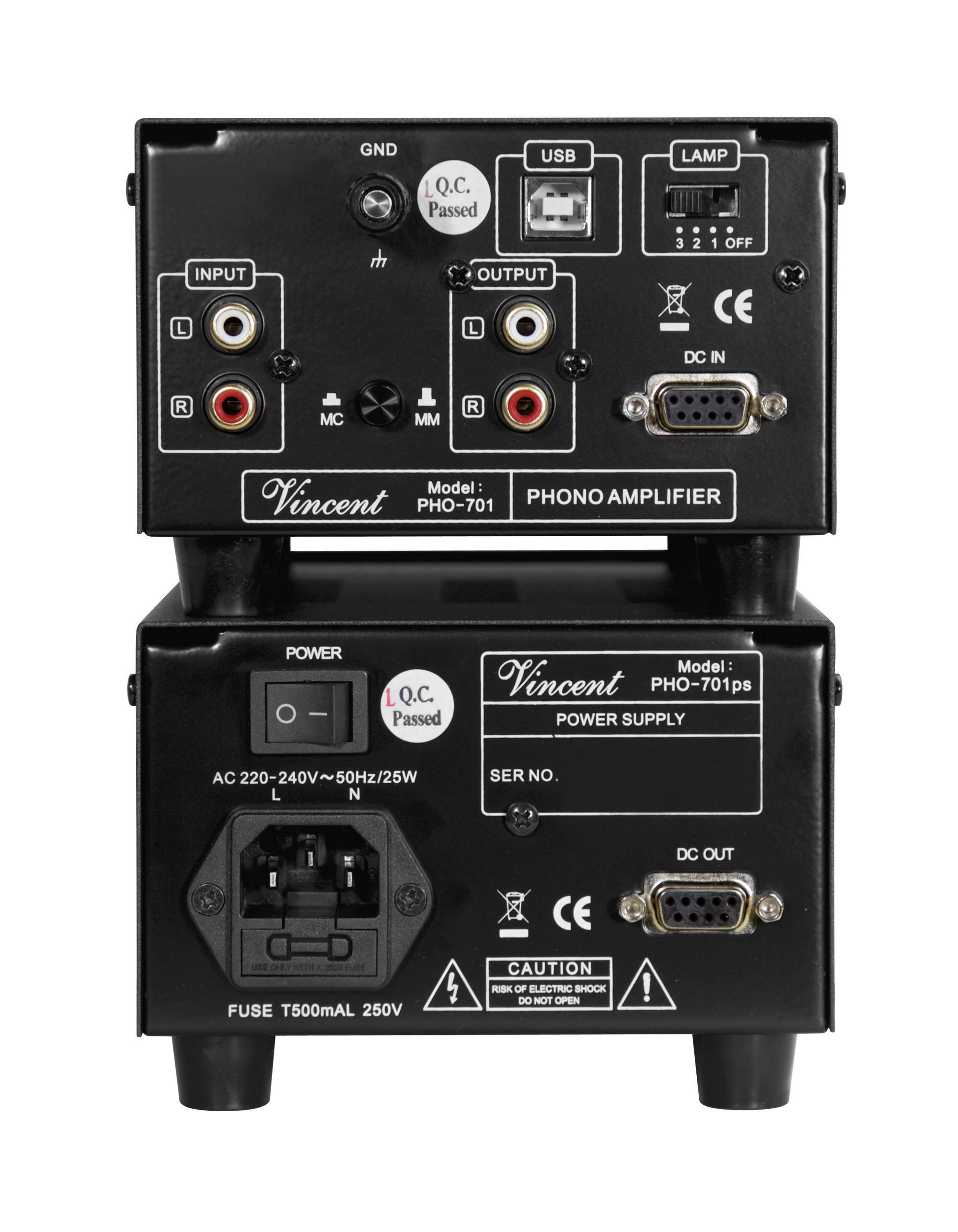 Vincent PHO-701 Vorverstärker USB-Ausgang) und für (Highend Röhren-Vorstufe MM mit Schwarz MC