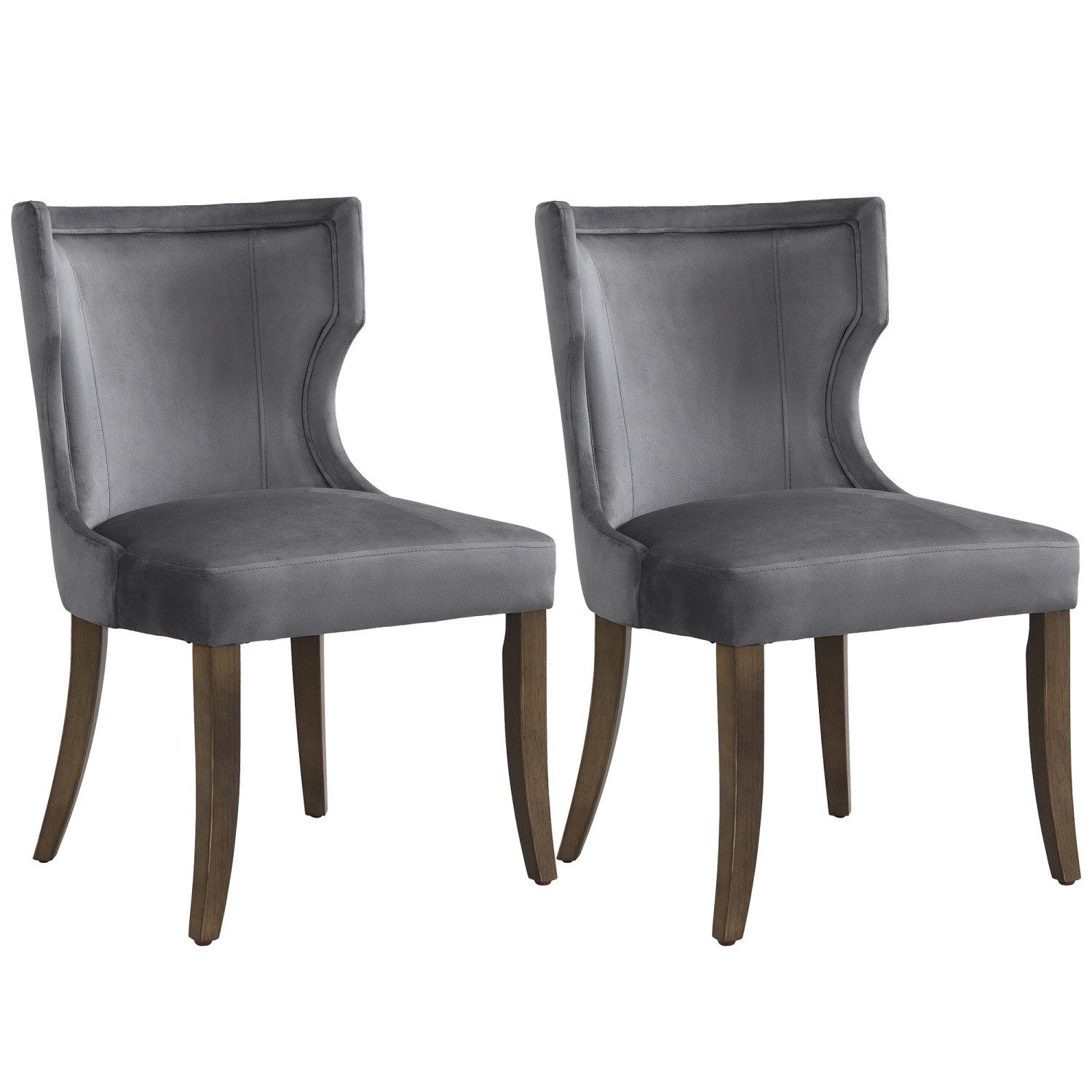 Fanttik Esszimmerstuhl Esszimmerstuhl aus Samt, 2er-Set mit Beinen aus Massivholz, für Shlafzimmer,Arbeitzimmer und Schreibtisch,Küchenstuhl,Loungesessel
