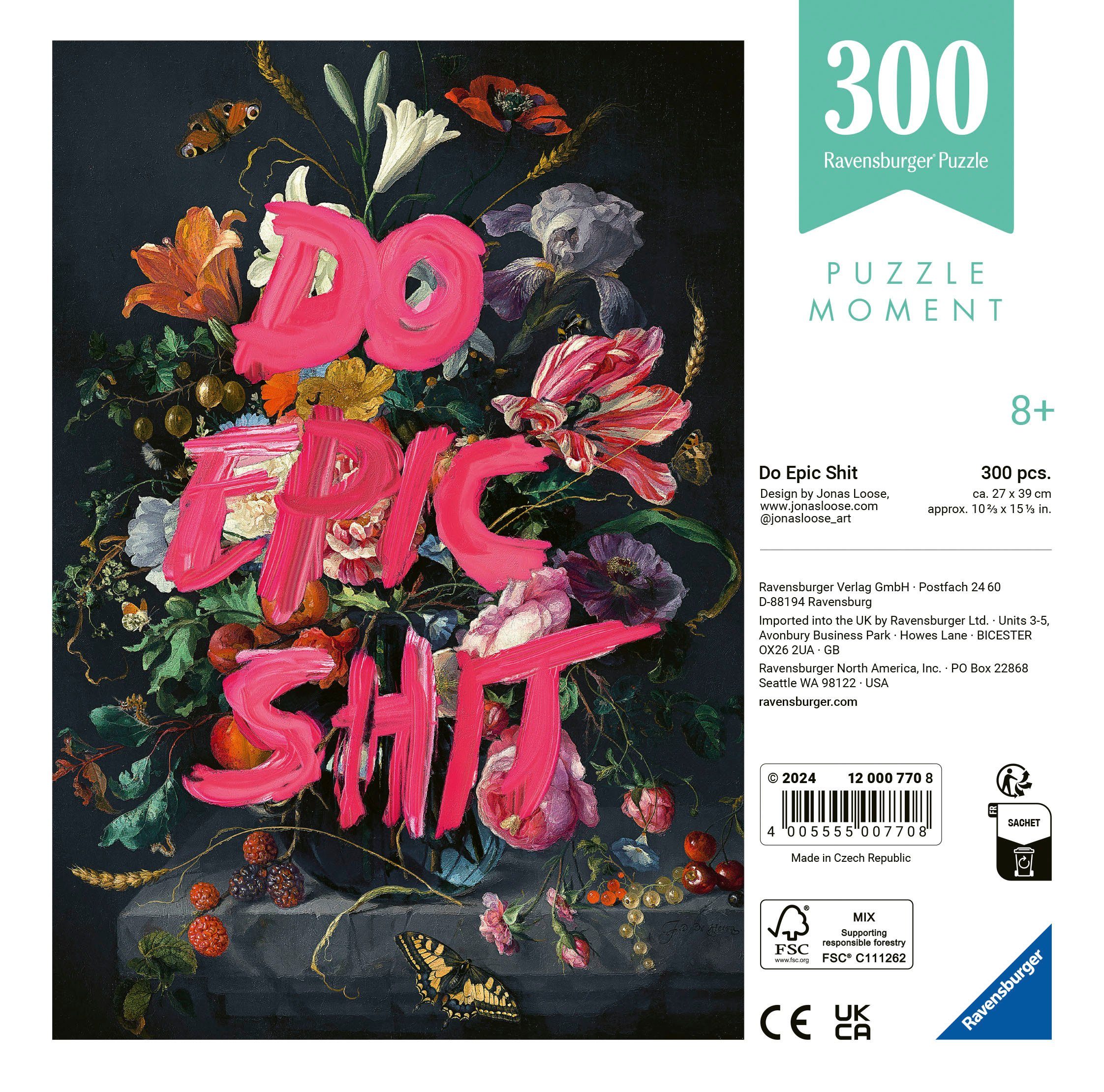 Ravensburger Puzzle Do Epic Shit, 300 Puzzleteile, Made in Europe