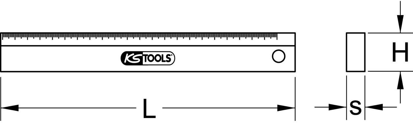 Thumbnail - KS Tools Zollstock Präzisions-Maßstab, 600mm