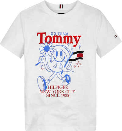 Tommy Hilfiger T-Shirt FUN TEE S/S Baby bis 2 Jahre, mit großem Frontprint