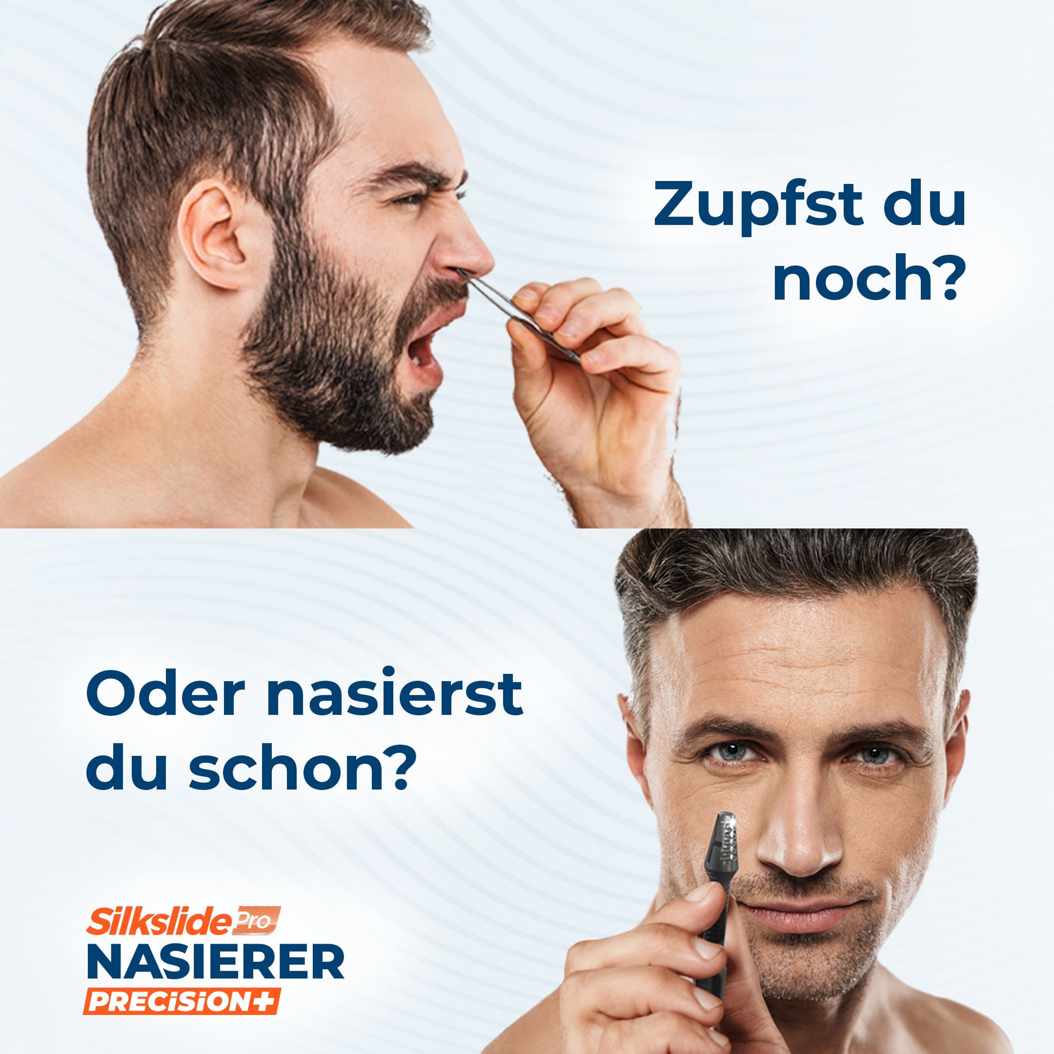 Silkslide Pro Nasen- und Ohrhaartrimmer Nasierer_SilkslidePro_Doppelpack