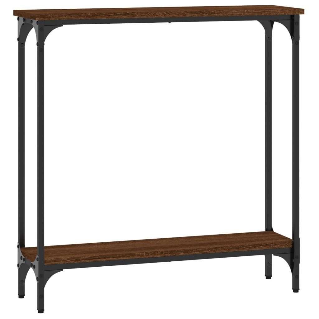vidaXL Beistelltisch Konsolentisch Braun Eichen-Optik 75x22,5x75 günstig online kaufen