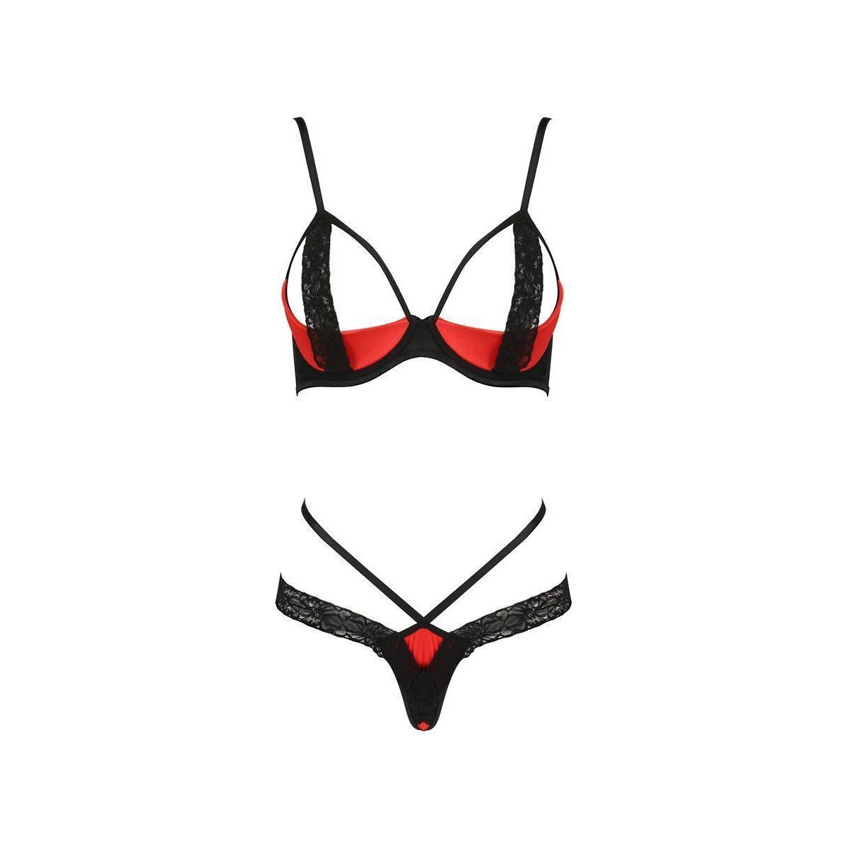 red Schalen-BH 2pcs - PE Femmina Set: Passion-Exklusiv (L/XL,S/M) set