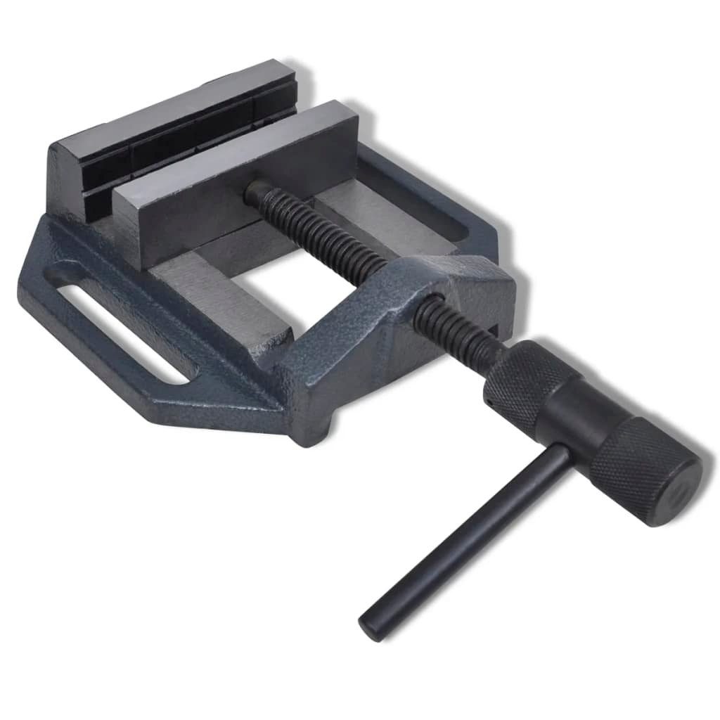 vidaXL Schraubzwinge Maschinenschraubstock Handbetrieben 90 mm