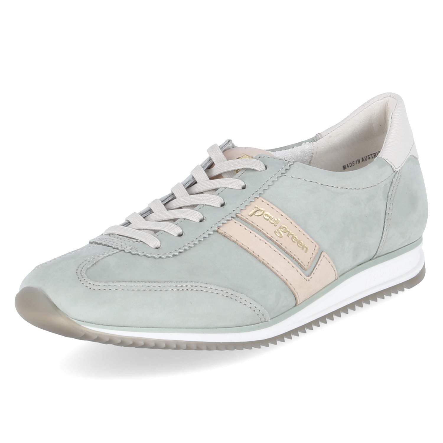 Paul Green Paul Green 5453-149 Damen Leder & Textil grün Schnürschuh günstig online kaufen