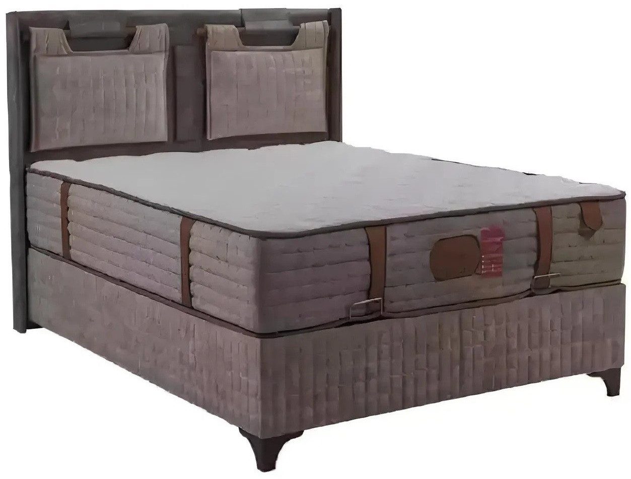 JVmoebel Boxspringbett Luxuriöses Boxspringbett im Hotelstil - Doppelbett Polsterdesign (1-St., Bett), Made in Europa