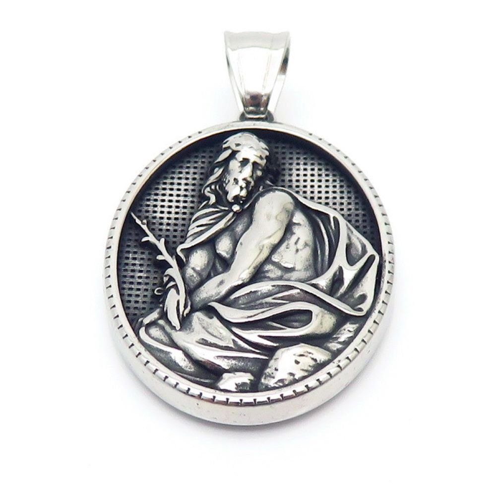 Silber heilige Anhänger Edelstahl aus Engelanhänger BUNGSA Motive Amulett Unisex