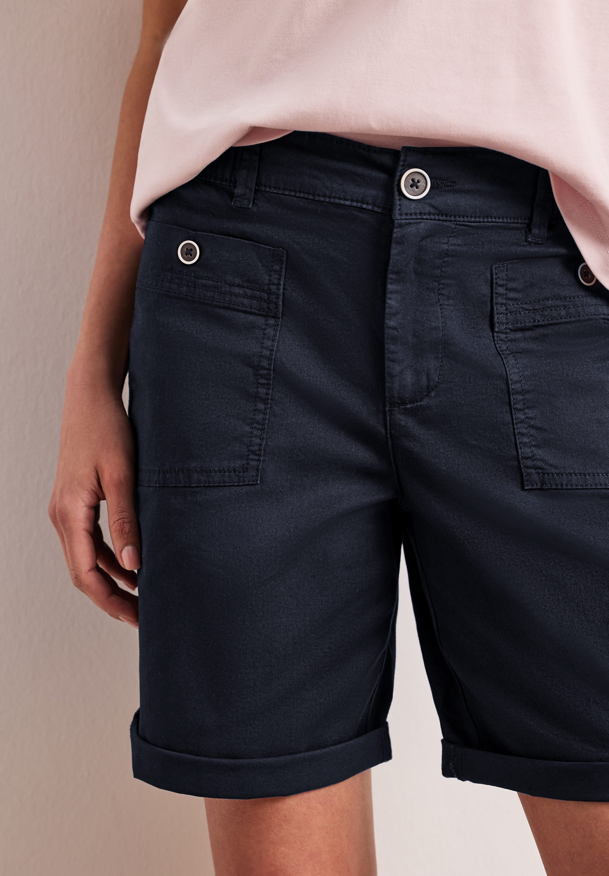 STREET ONE Bermudas Style Yulius Sommershorts mit Turn-Up