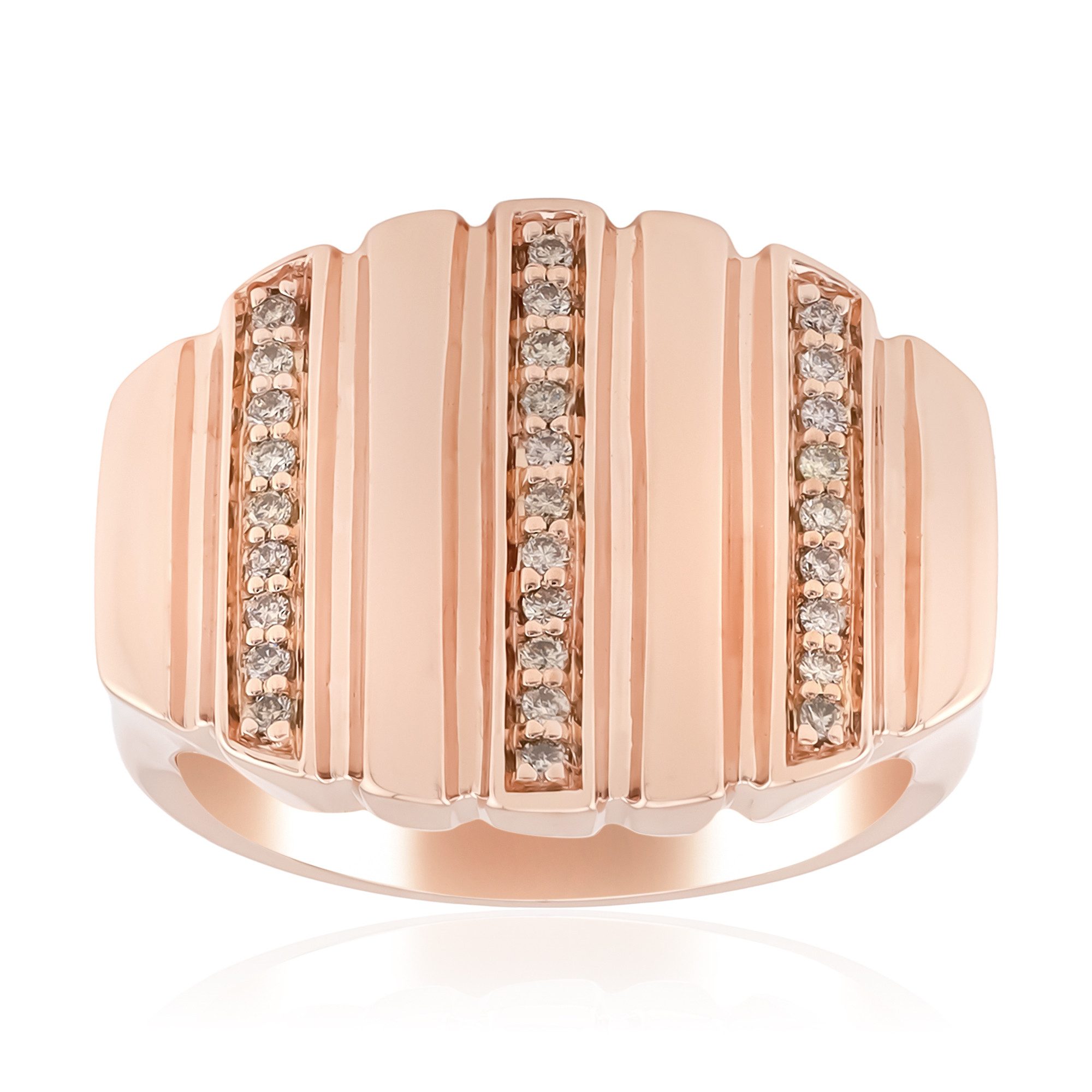 Cavill Diamantring Argyle Rose Diamant-Ring, rosévergoldet (1-tlg)