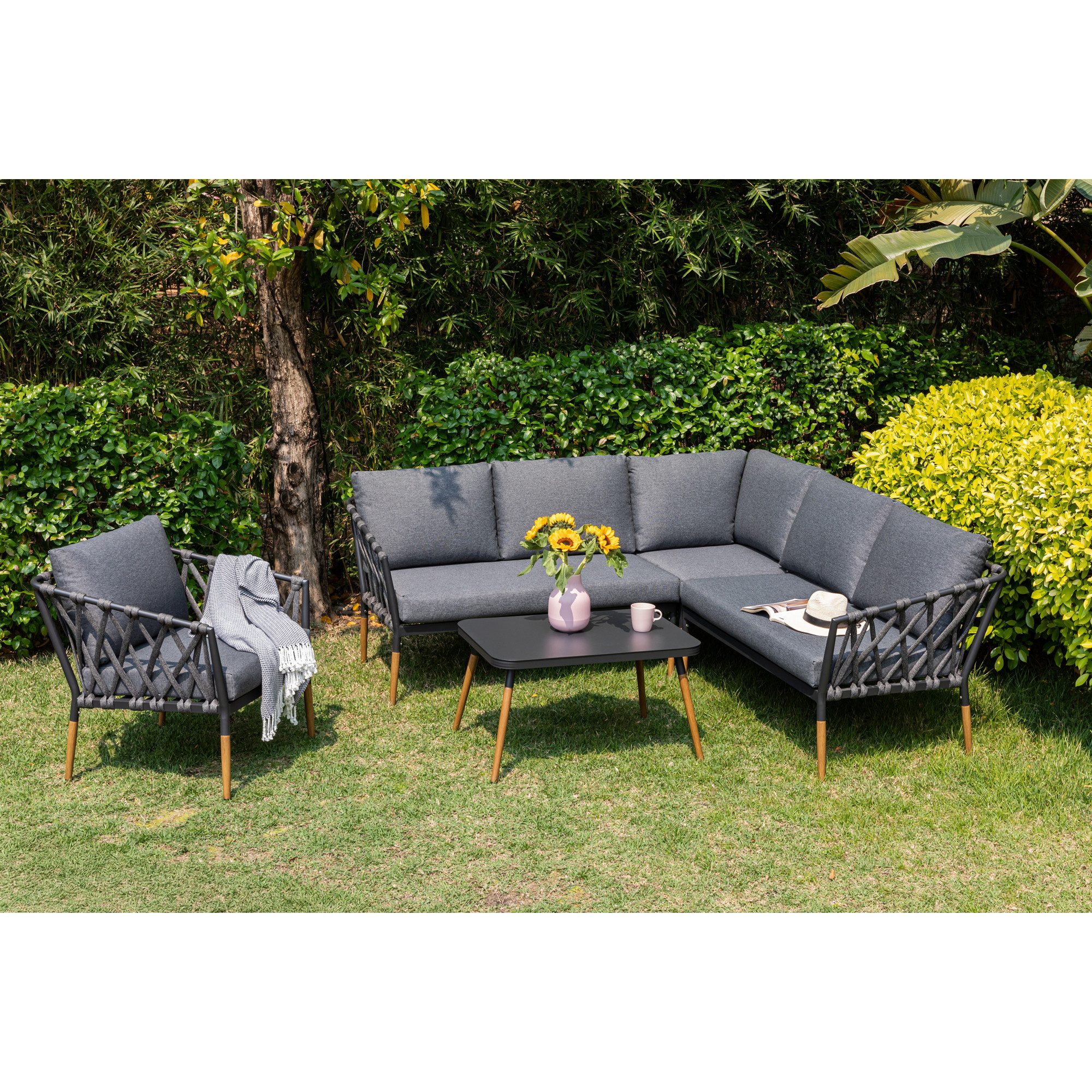 MANDALIKA Garden Gartenlounge-Set Design Lounge Set Amantea