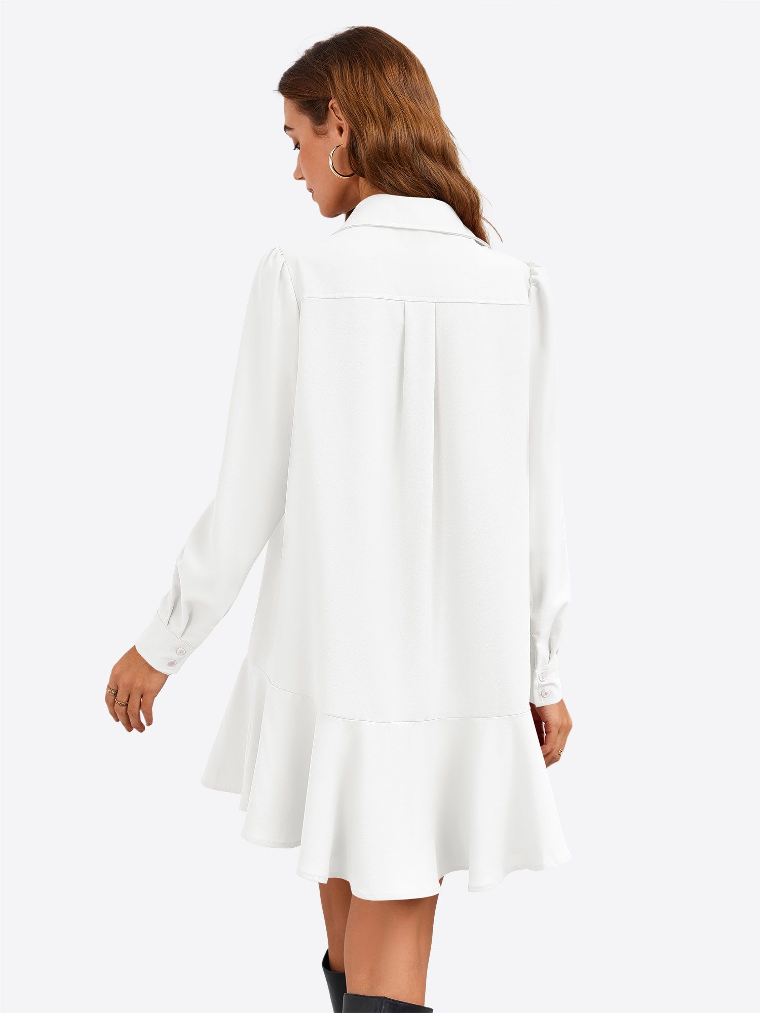 Imily Bela Minikleid Damen Button-Blusenkleid (Packung, günstig online kaufen