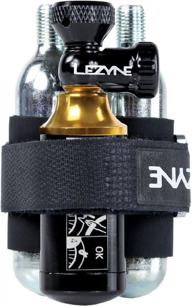 Lezyne Fahrradreifen LEZYNE Tubeless CO2 Blaster mit 2 CO2 Kartuschen schwarz gold