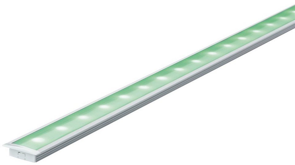 mit Floor Alu LED-Stripe-Profil Kunststoff Profil Diffusor eloxiert/Satin Function 200cm Paulmann
